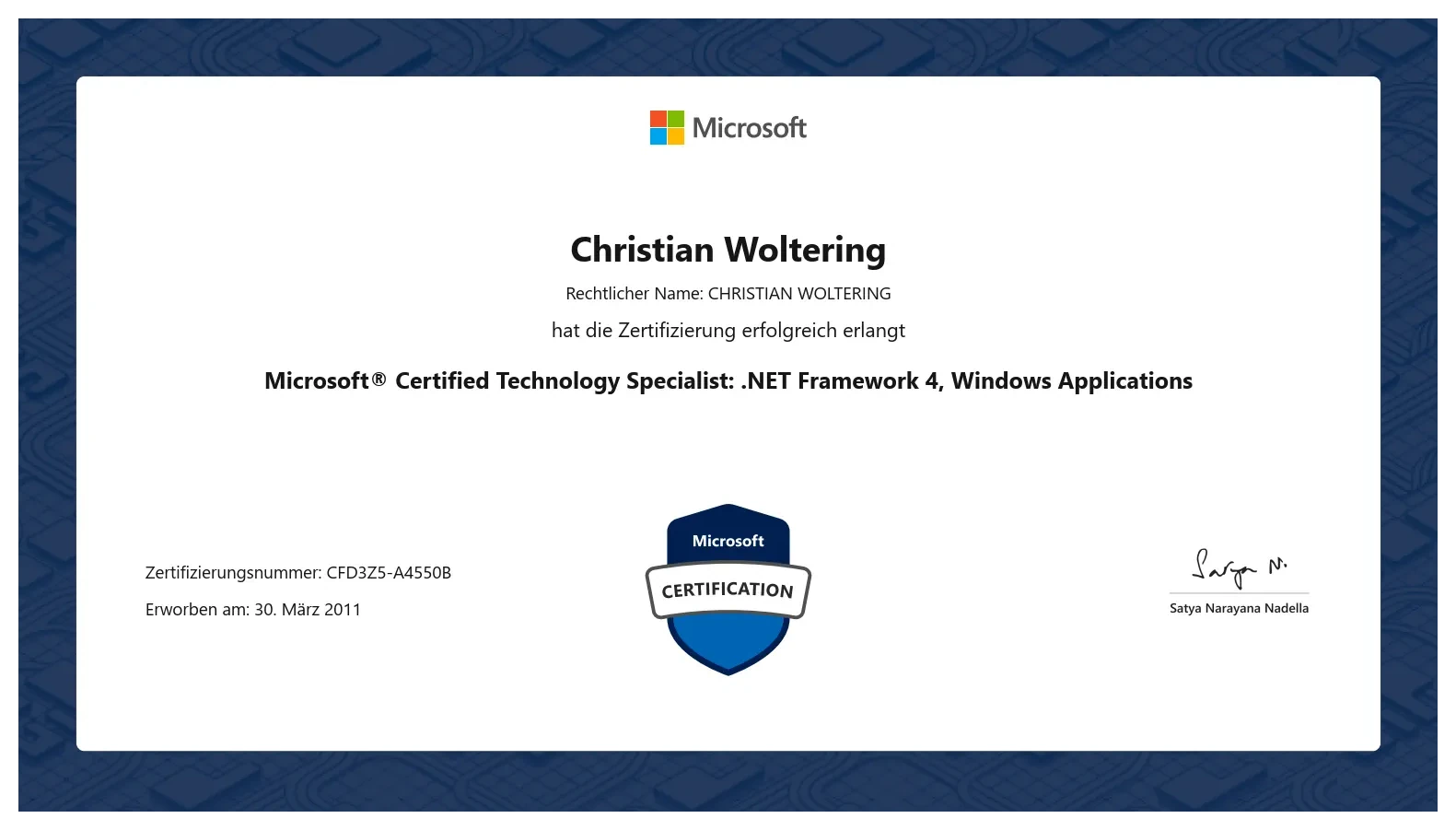 Microsoft Certified Technology Specialist